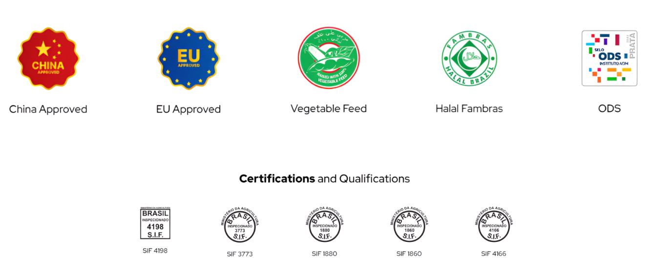 BMG Foods Certifications